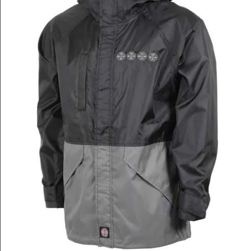 Men’s independent black and grey wind breaker